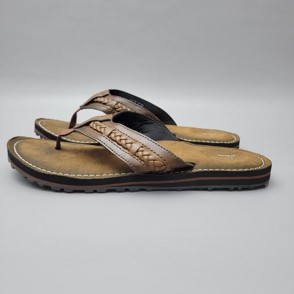 Collection by Clarks Fenner Nerice Brown Flip Flops Women's Thong Sandals Sz 10 - Picture 2 of 9